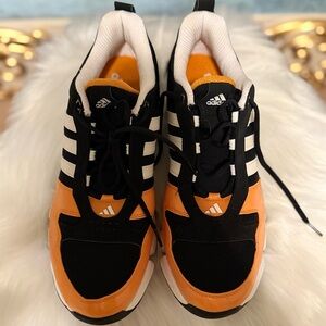 Adidas Black and Orange Athletic Shoes